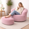 SAPIEN HOME Relax Berjer ve Puf Koltuk Takımı - Kitap Okuma & TV Koltuğu